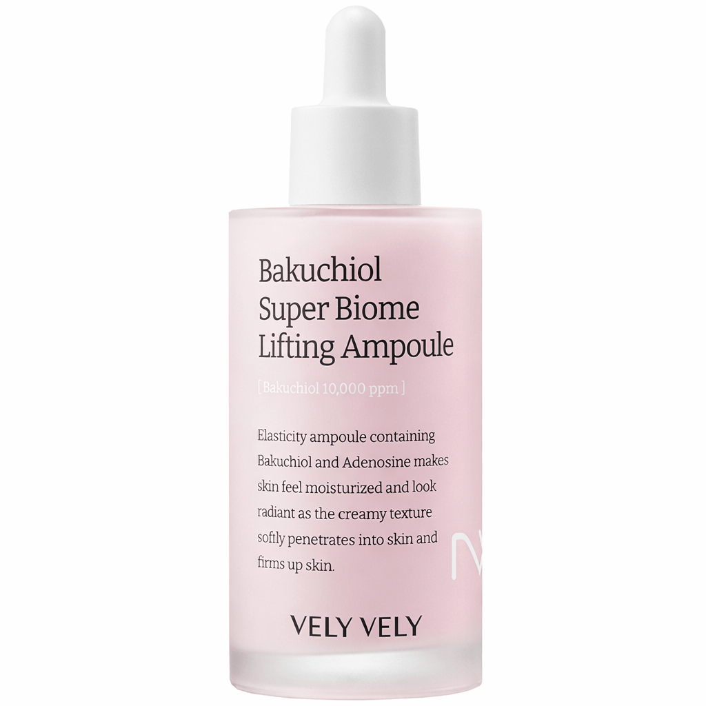 

Лифтинг-сыворотка с бакучиолом и пептидами Vely Vely Bakuchiol Super Biome Lifting Ampoule