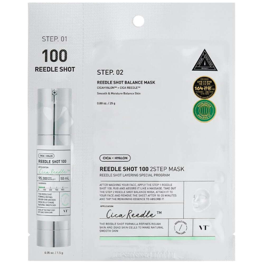 

Экспресс-набор VT Cosmetics, Reedle Shot 100 2 Step Mask