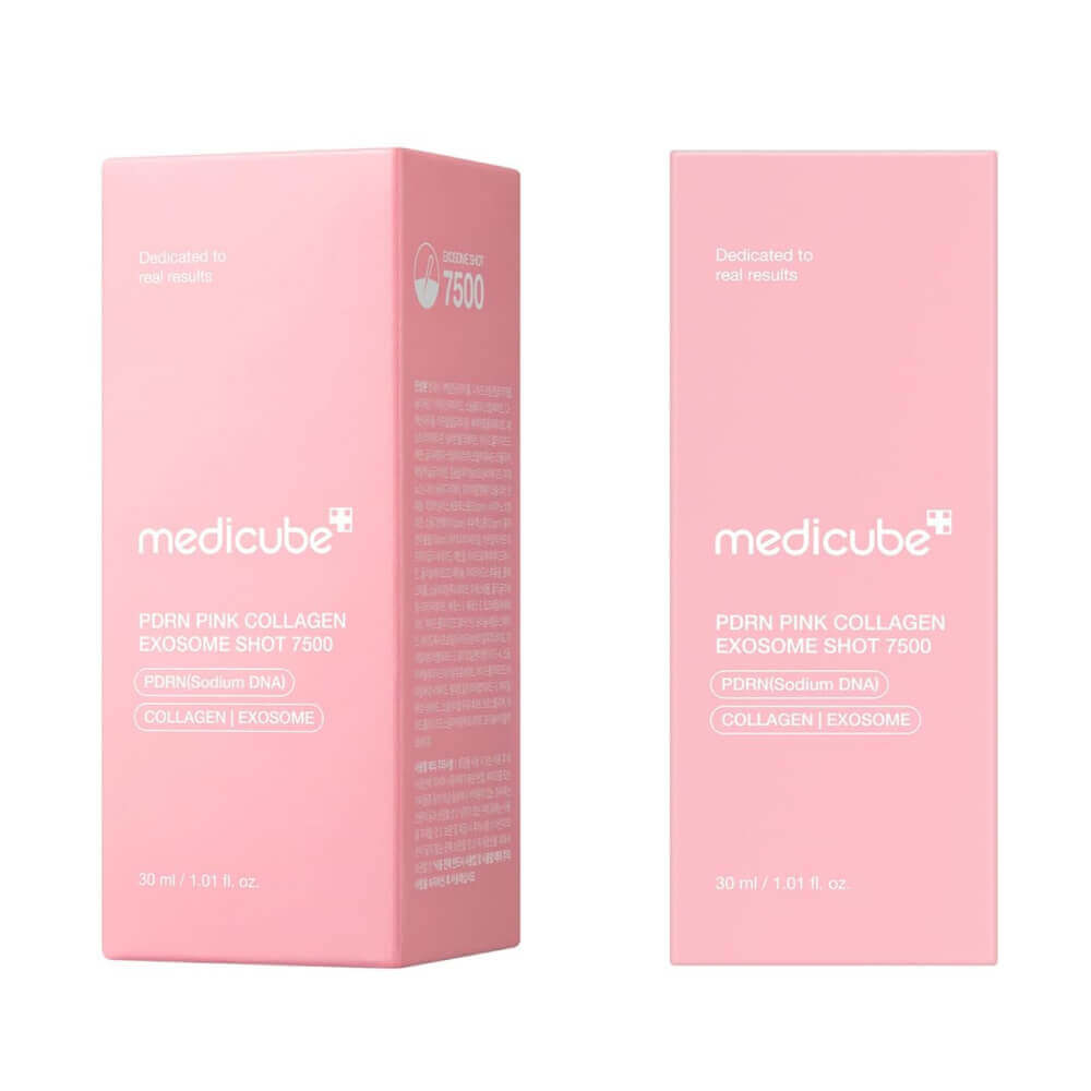 Интенсивная омолаживающая ампула с микроиглами medicube PDRN Pink Collagen Exosome Shot Serum 7500