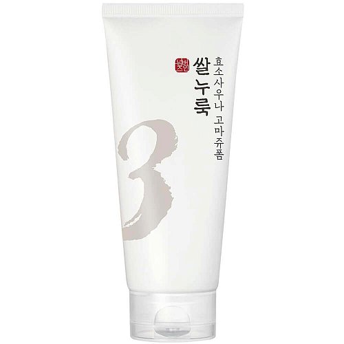 Энзимная пенка-скатка для умывания с рисом numbuzin No.3 Rice Enzyme Skin Softening Cleansing Foam