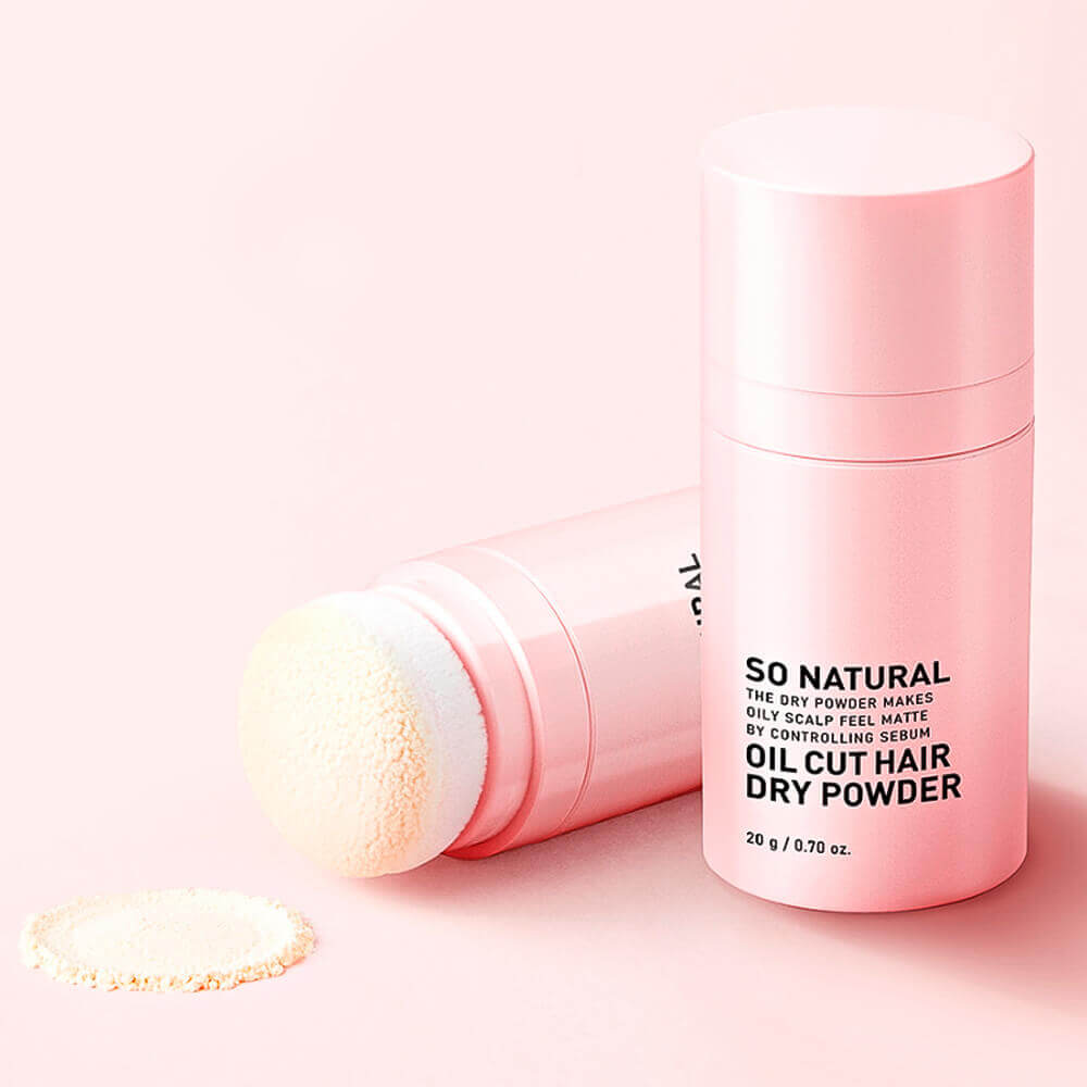 Сухой шампунь для жирных волос So Natural Oil Cut Hair Dry Powder