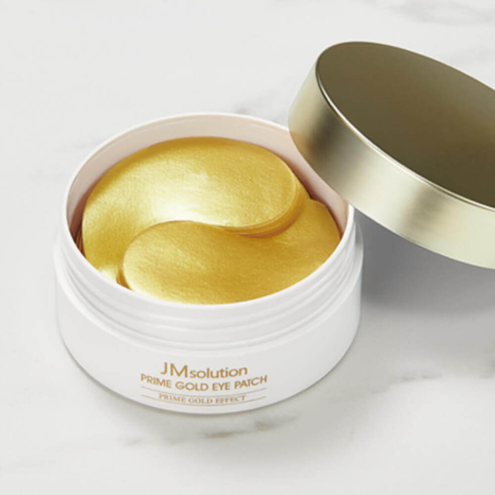 Освежающие гидрогелевые патчи с пептидами и золотом JMsolution Prime Gold Eye Patch