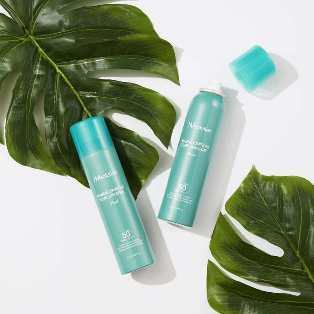 Солнцезащитный спрей с жемчугом JMsolution Marine Luminous Pearl Sun Protection Sun Spray SPF50+ PA+++