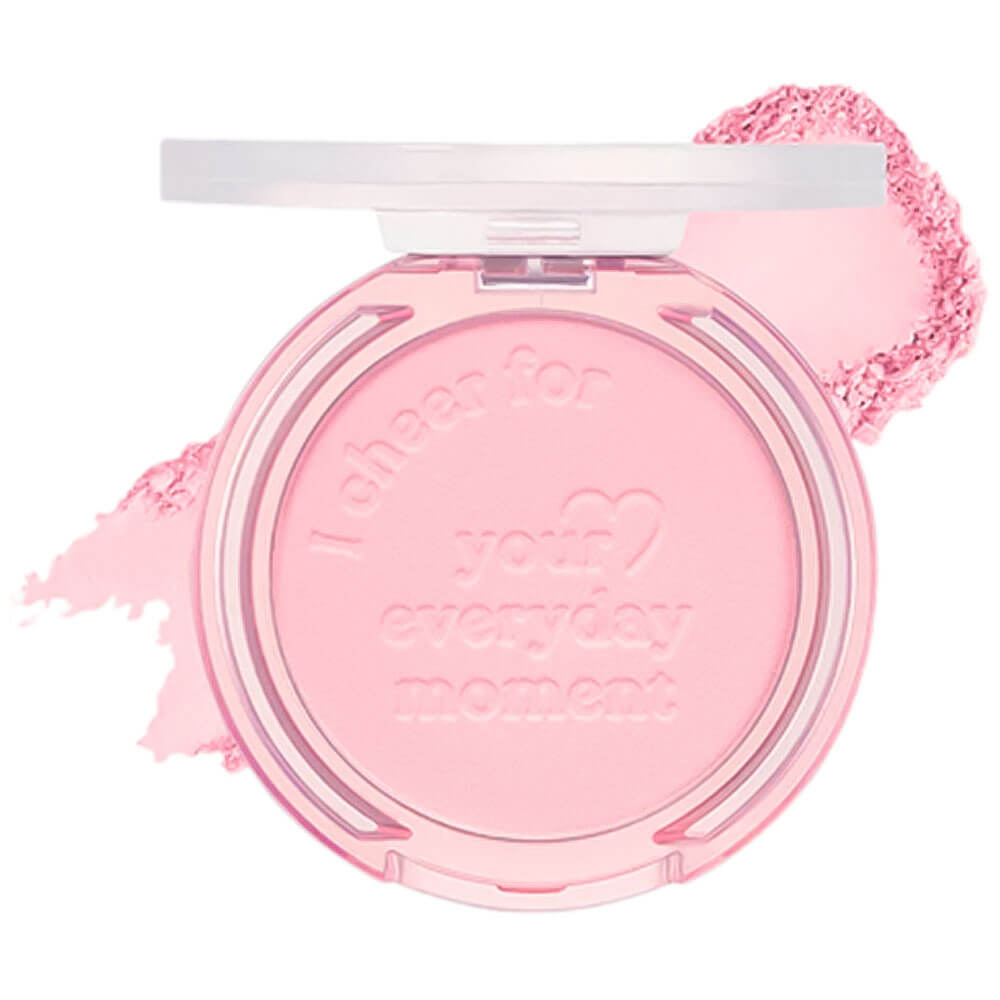 Шелковистые компактные румяна Peripera Pure Blushed Sunshine Cheek 012 Sunny Pink