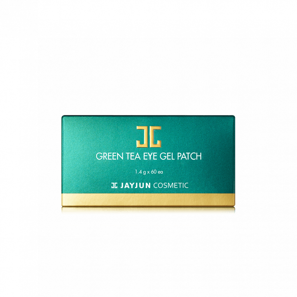 Гидрогелевые патчи с лепестками зелёного чая Jayjun Cosmetic Green Tea Eye Gel Patch