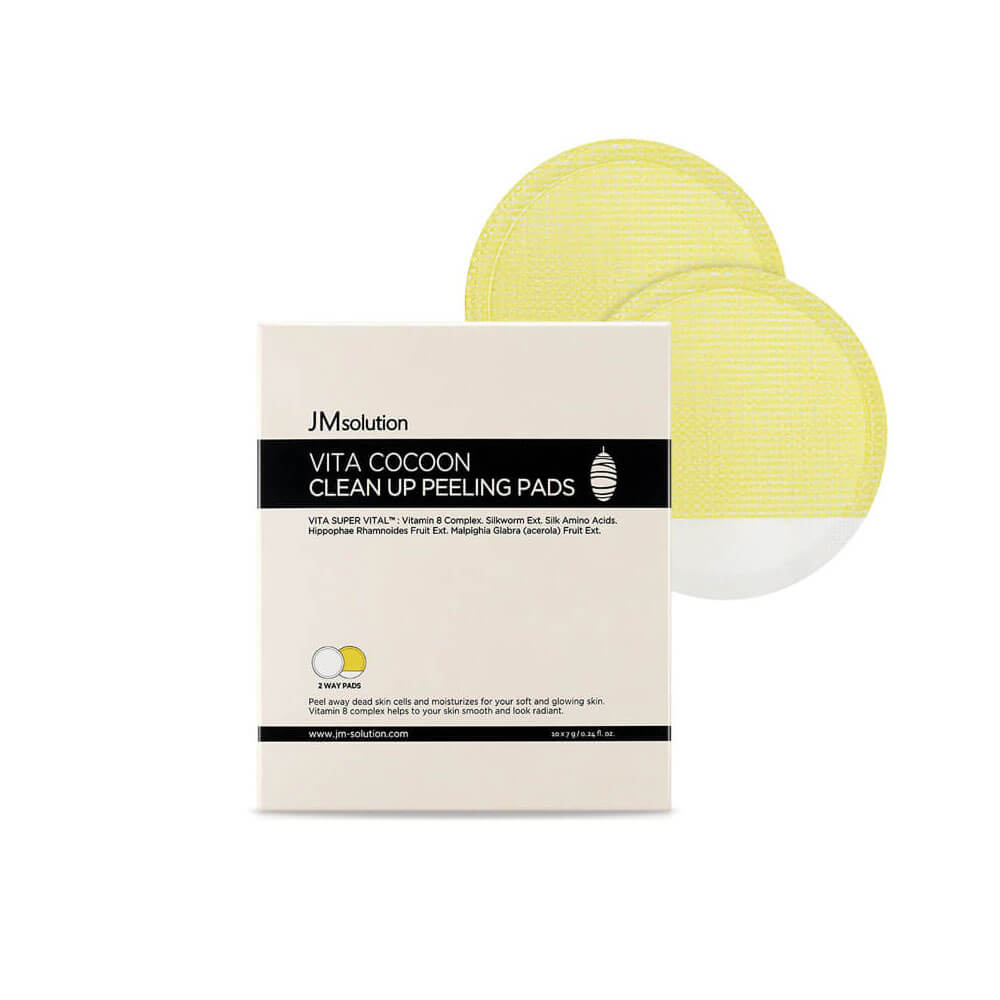 

Отшелушивающий пилинг-пэд с экстрактом кокона шелкопряда JMsolution Vita Cocoon Clean Up Peeling Pads