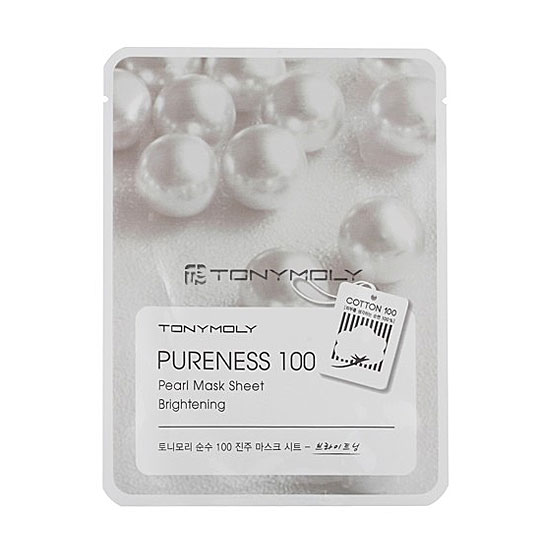 Тканевые маски Tony Moly Pureness 100 Mask Sheet Pearl - с жемчужной пудрой