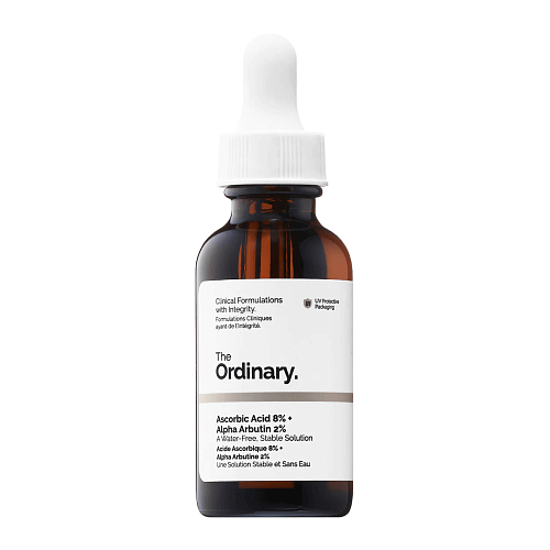 Осветляющая сыворотка с витамином С и арбутином The Ordinary Ascorbic Acid 8% + Alpha Arbutin 2%