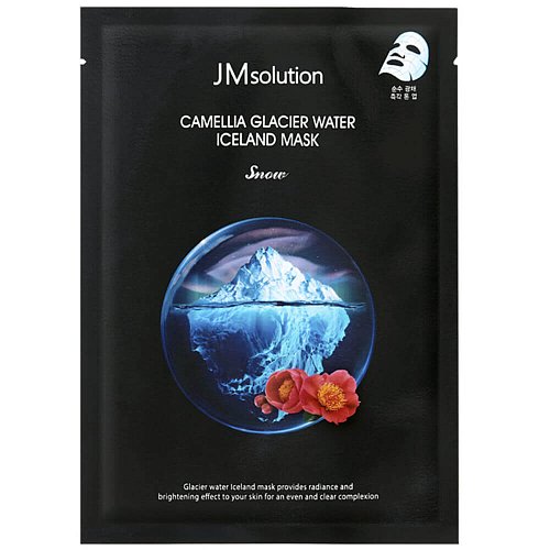 Тонизирующая тканевая маска с экстрактом камелии JMsolution Camellia Glacier Water Iceland Mask