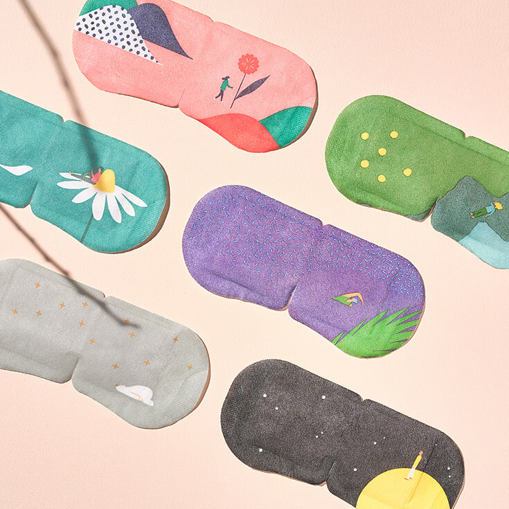 Согревающая маска для глаз с эффектом ароматерапии Steambase Daily Eyemask