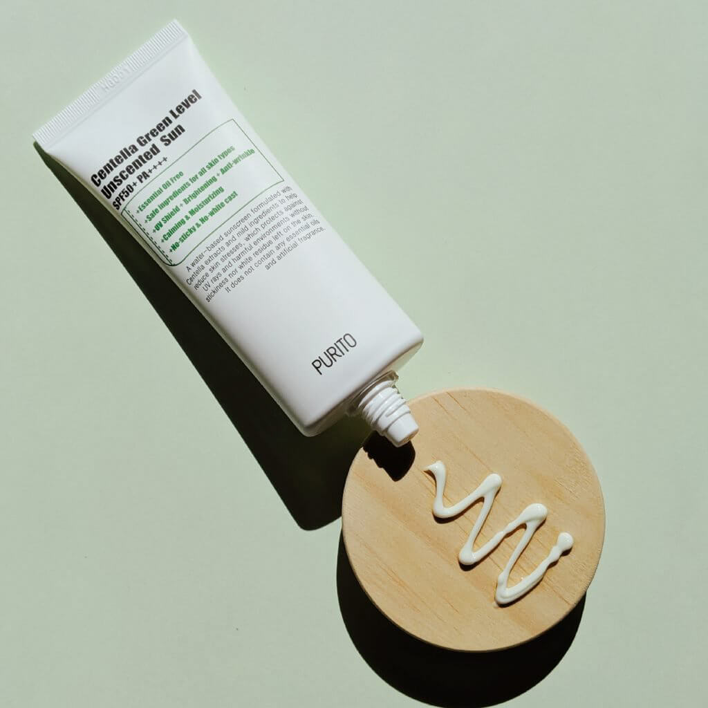 Солнцезащитный крем с центеллой PURITO Centella Green Level Unscented Sun SPF50+PA+++