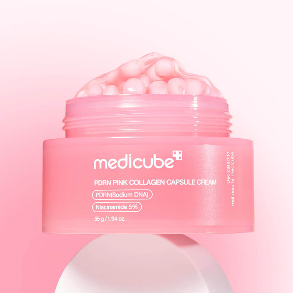 Укрепляющий капсульный крем с ПДРН и пептидами medicube PDRN Pink Collagen Capsule Cream