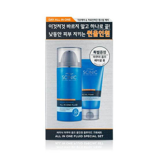 

Увлажняющий флюид для мужчин Scinic Aqua Homme Multi Fluid SPF50+ PA+++