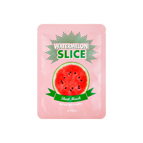 Увлажняющие маски-листочки локального использования Apieu Slice Sheet Mask - Арбуз (Watermelon Slice)