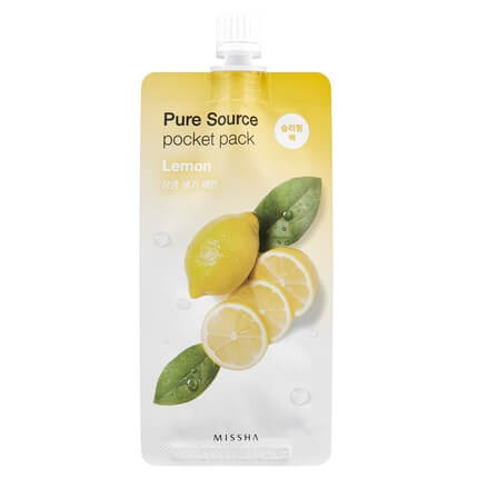Компактные маски для лица Missha Pure Source Pocket Pack - Лимон