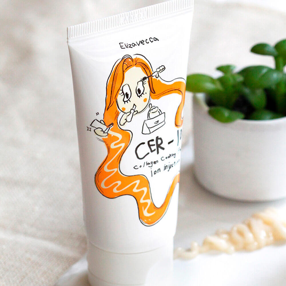 Эссенция для волос с коллагеном Elizavecca CER-100 Collagen Coating Protein Ion Injection