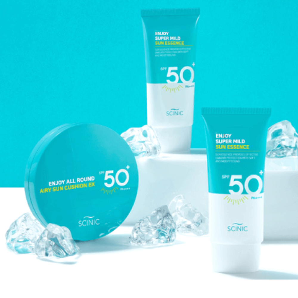 Увлажняющая солнцезащитная эссенция Scinic Enjoy Super Mild Sun Essence SPF50+ PA++++