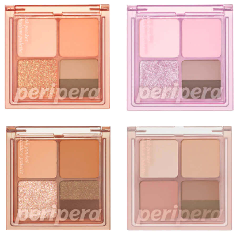 Компактная палетка для макияжа глаз Peripera Ink Pocket Shadow Palette