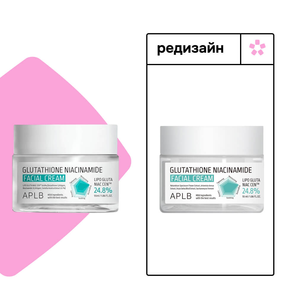 Осветляющий крем с глутатионом и ниацинамидом APLB Glutathione Niacinamide Facial Cream