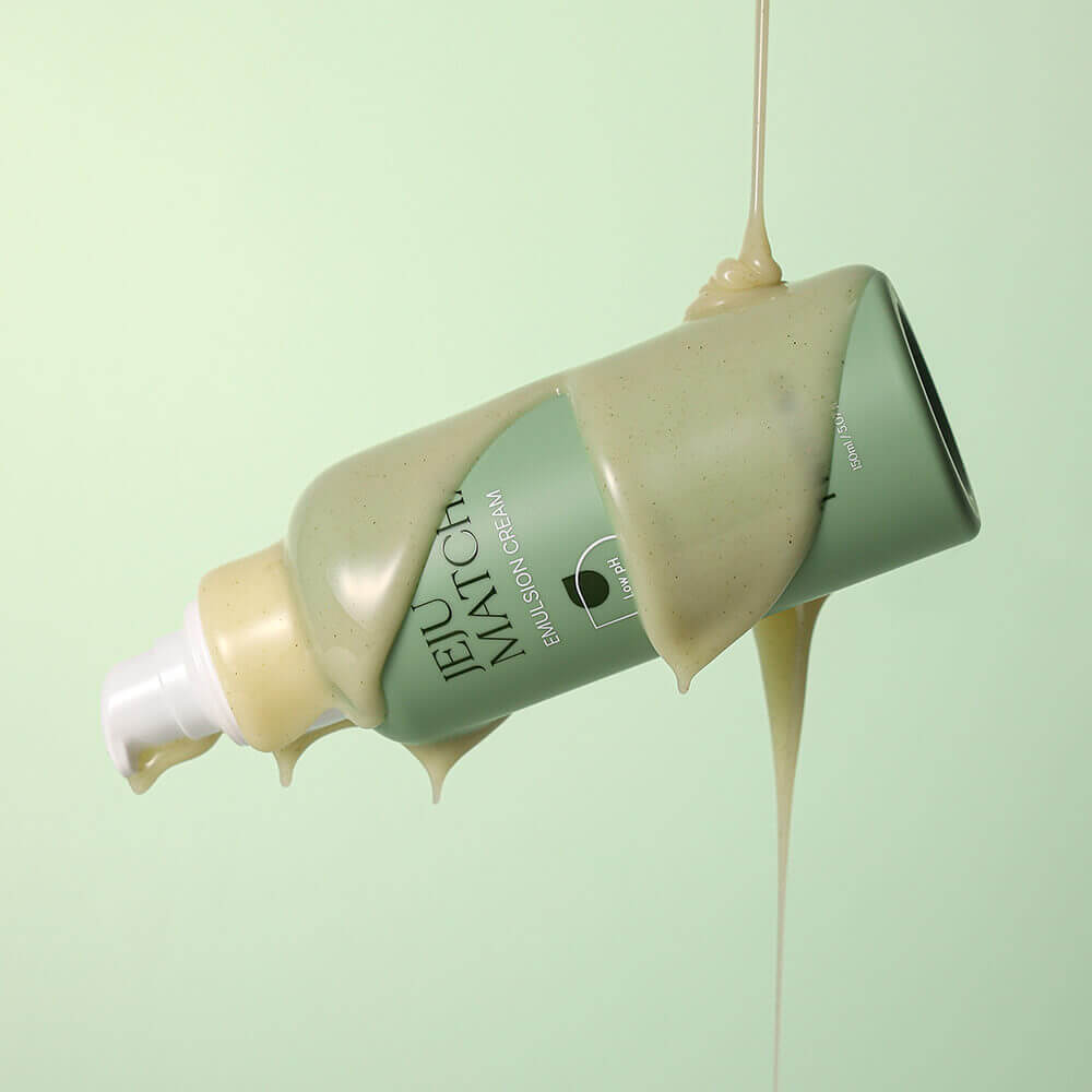 Успокаивающий крем-эмульсия с чаем матча Trimay Jeju Matcha Low pH Soothing Emulsion Cream