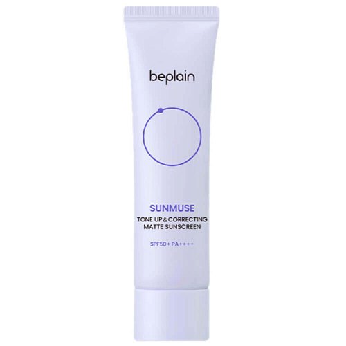 Корректирующий матовый санскрин beplain Sunmuse Tone Up & Correcting Sunscreen SPF50+ PA++++