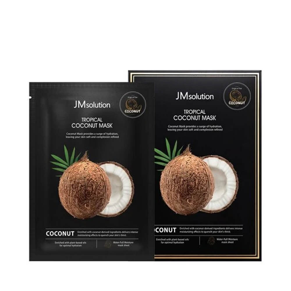 КОРОБКА Увлажняющая тканевая маска с кокосом JMsolution Tropical Coconut Mask