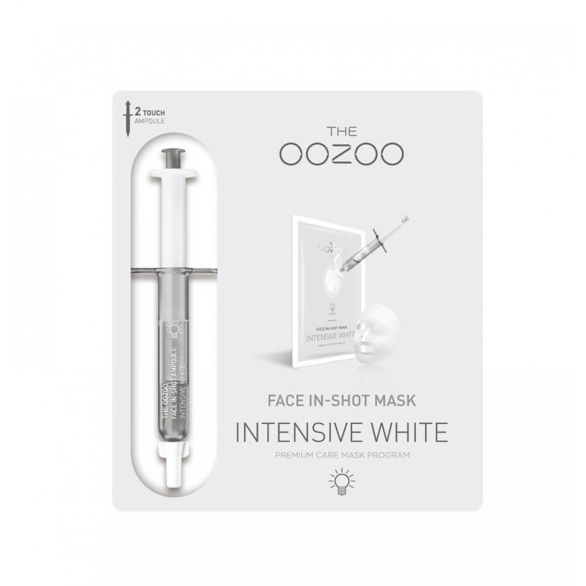 Маска-концентрат для интенсивного отбеливания кожи The OOZOO Face In-Shot Mask Intensive White