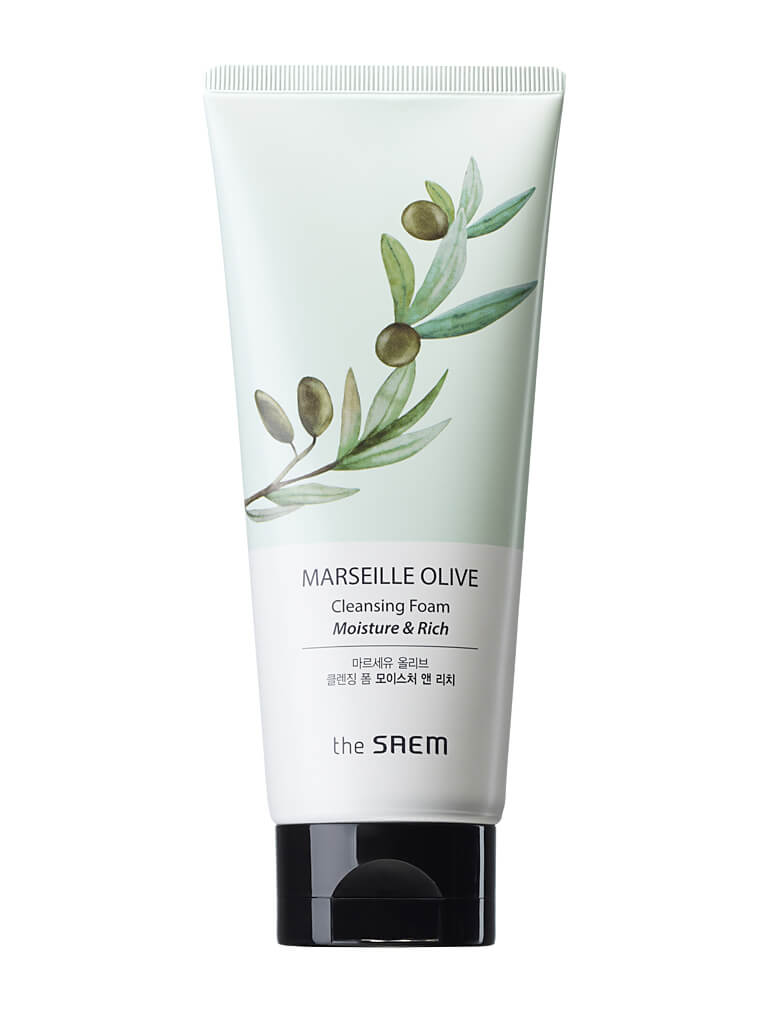 Пенка с экстрактом оливы The Saem Marseille Olive Moisture Cleansing Foam