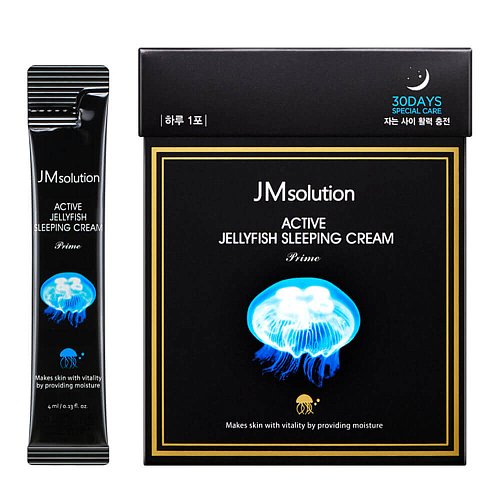 Ночная увлажняющая маска с экстрактом медузы JMsolution Active Jellyfish Sleeping Cream Prime