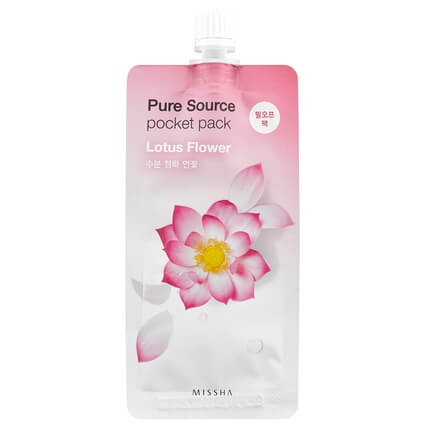 Компактные маски для лица Missha Pure Source Pocket Pack - Лотос