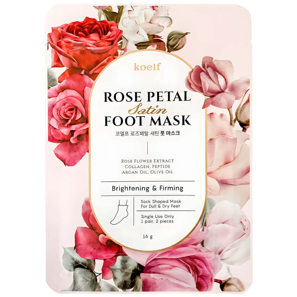 Маска-носочки для ног с экстрактом розы Koelf Rose Petal Satin Foot Mask