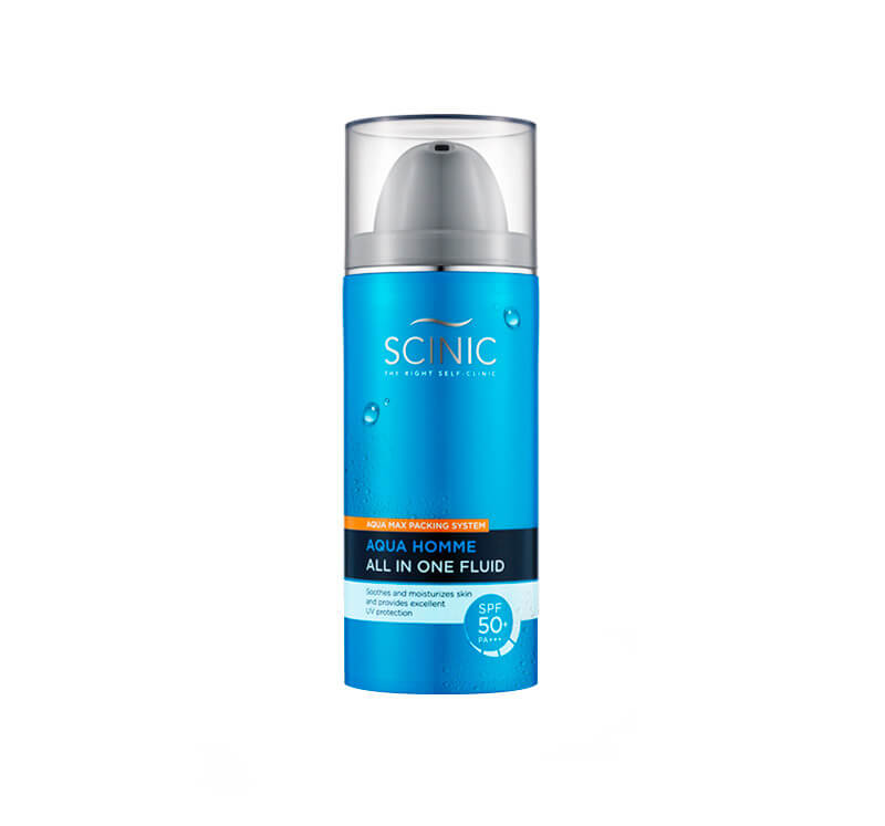 Увлажняющий флюид для мужчин Scinic Aqua Homme Multi Fluid SPF50+ PA+++