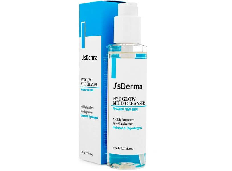 Мягкое очищающее средство с гиалуроновой кислотой JsDerma Hydglow Mild Cleanser 