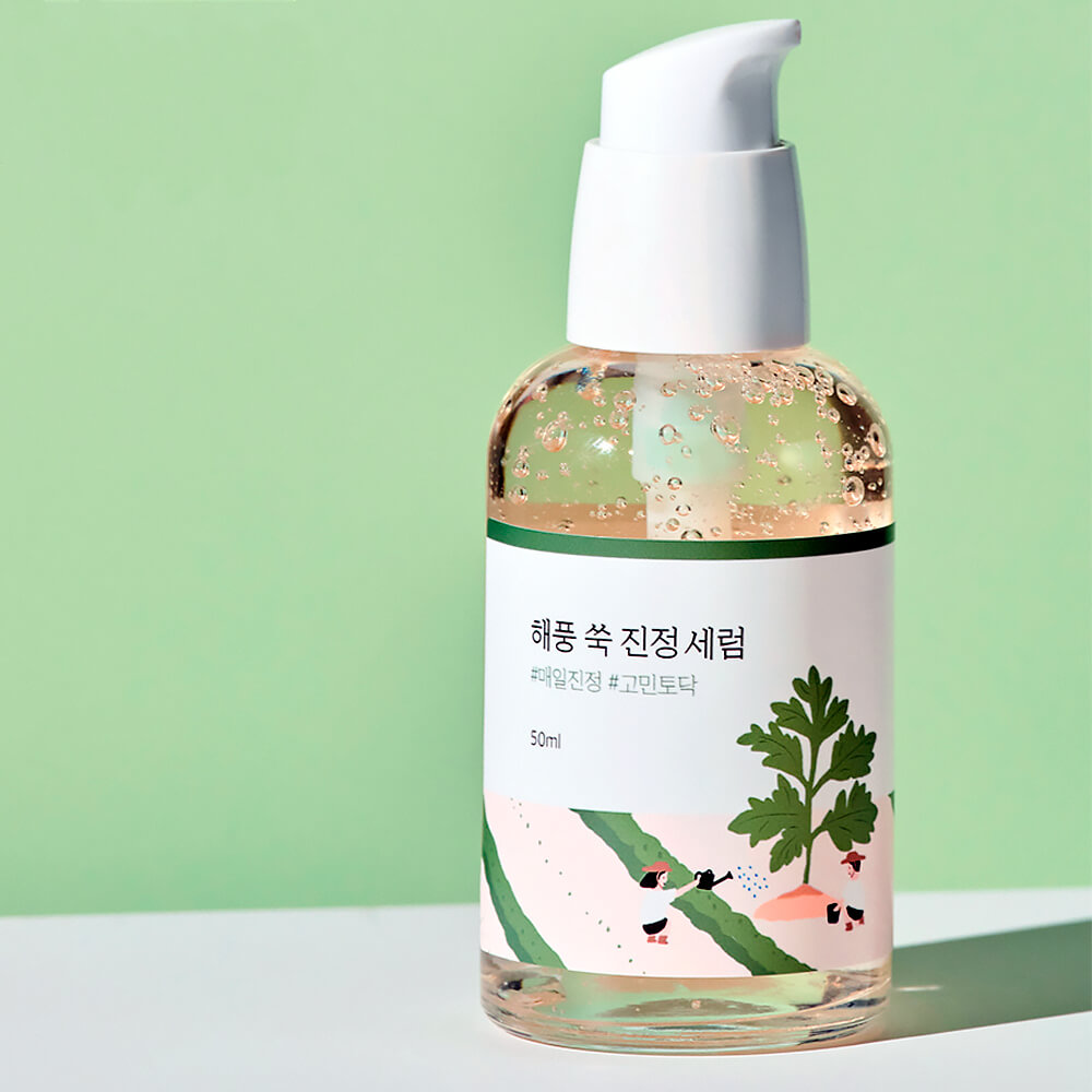Успокаивающая сыворотка с полынью Round Lab Mugwort Calming Serum 