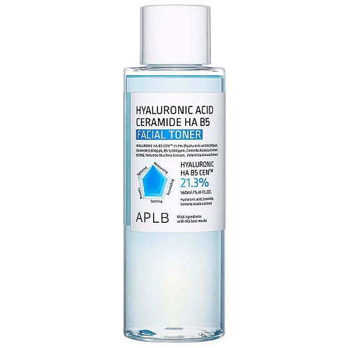 Увлажняющий тонер с церамидами и пантенолом APLB Hyaluronic Acid Ceramide HA B5 Facial Toner