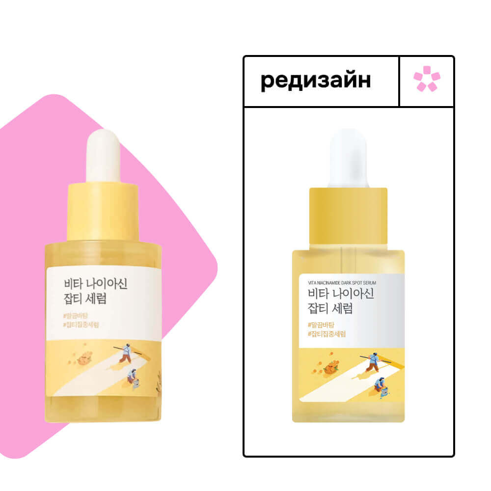 Осветляющая капсульная сыворотка с ниацинамидом Round Lab Vita Niacinamide Dark Spot Serum