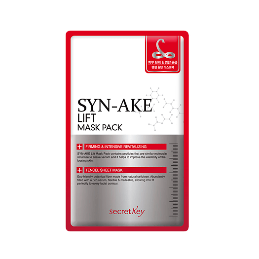 Антивозрастная пептидная тканевая маска Secret Key Syn-Ake Wrinkle Mask Pack