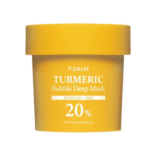 Пузырьковая глиняная маска для проблемной кожи P.CALM Turmeric Bubble Deep Mask