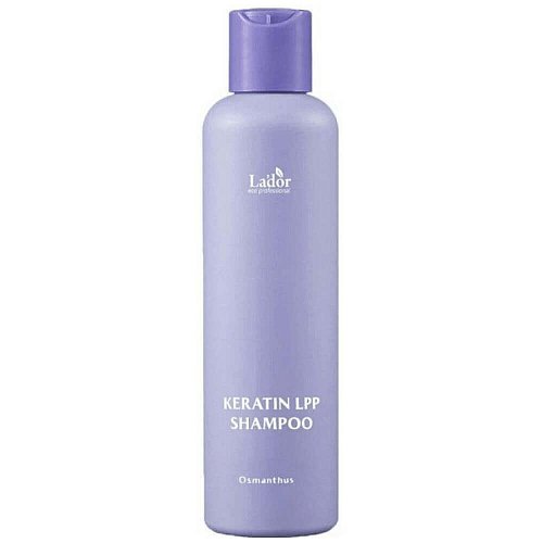 Парфюмированный бессульфатный шампунь с кератином Lador Keratin LPP Shampoo Osmanthus