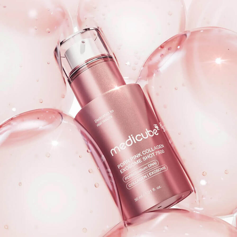 Интенсивная омолаживающая ампула с микроиглами medicube PDRN Pink Collagen Exosome Shot Serum 7500