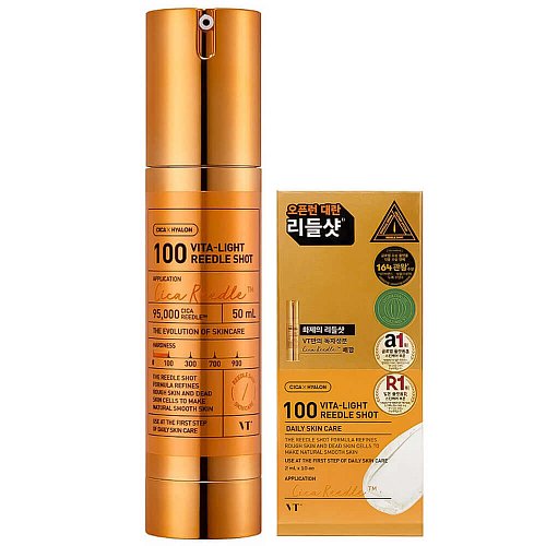 Бустер-сыворотка с микроиглами и витамином C VT Cosmetics Vita-Light Reedle Shot 100