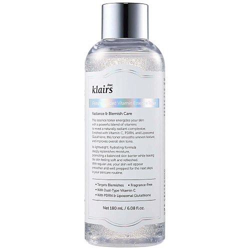 Витаминный тонер-эссенция с ПДРН Dear, Klairs Freshly Juiced Vitamin Essence Toner