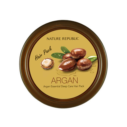 Укрепляющая маска для волос с маслом арганы Nature Republic Argan Essential Deep Care Hair Pack