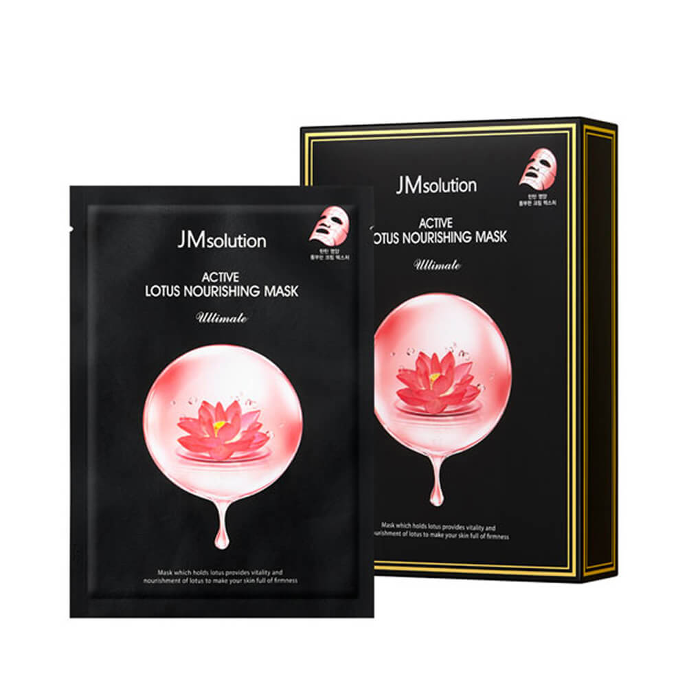 КОРОБКА Питательная тканевая маска с лотосом JMsolution Active Lotus Nourishing Mask Ultimate