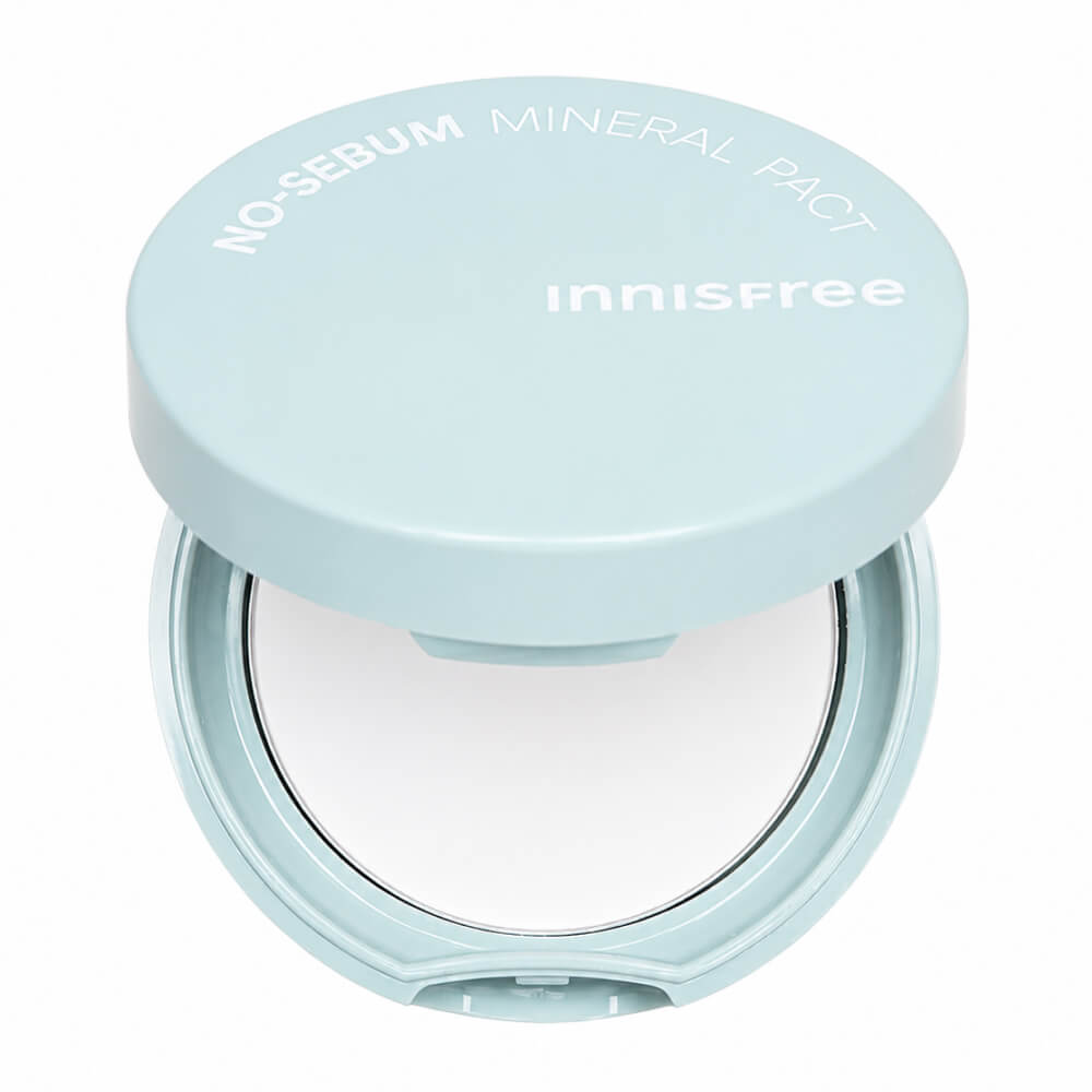 

Бесцветная минеральная матирующая компактная пудра Innisfree No-Sebum Mineral Pact