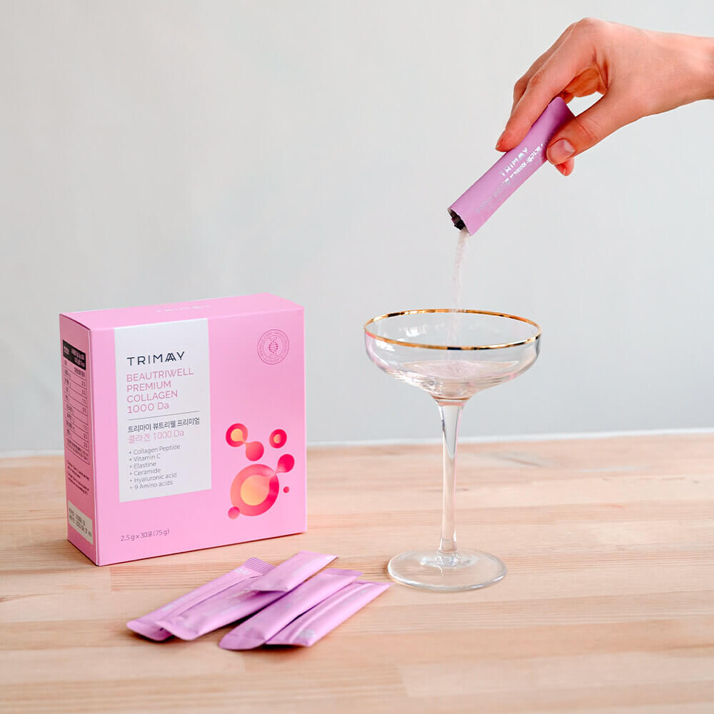 БАД с морским коллагеном для упругости кожи Trimay BeautriWell Premium Collagen 1000 Da