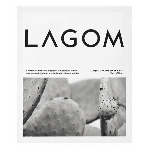 Увлажняющая тканевая маска Lagom Aqua Cactus Mask Pack