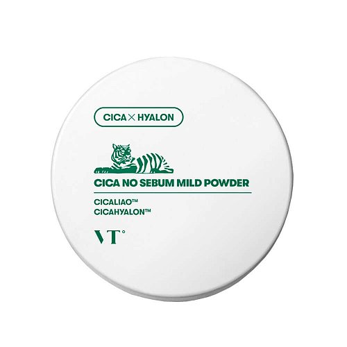 Рассыпчатая пудра с центеллой от жирного блеска VT Cosmetics Cica No Sebum Mild Powder