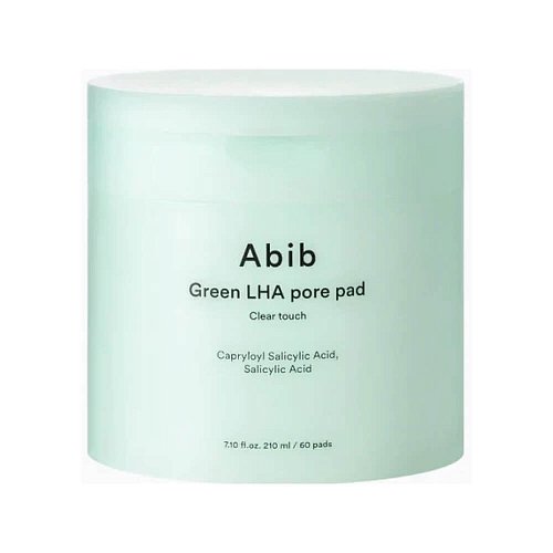 Кислотные тонер-пэды для очищения пор Abib Green LHA Pore Pad Clear Touch