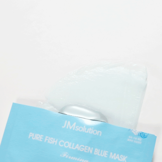 Увлажняющая маска с коллагеном для эластичности кожи JMsolution Pure Fish Collagen Blue Mask